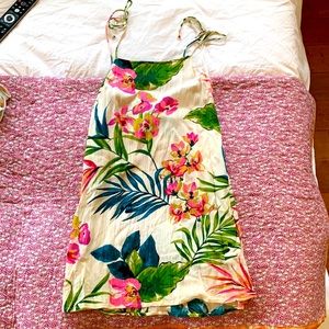 Adorable Billabong floral tropical dress or cover up XS